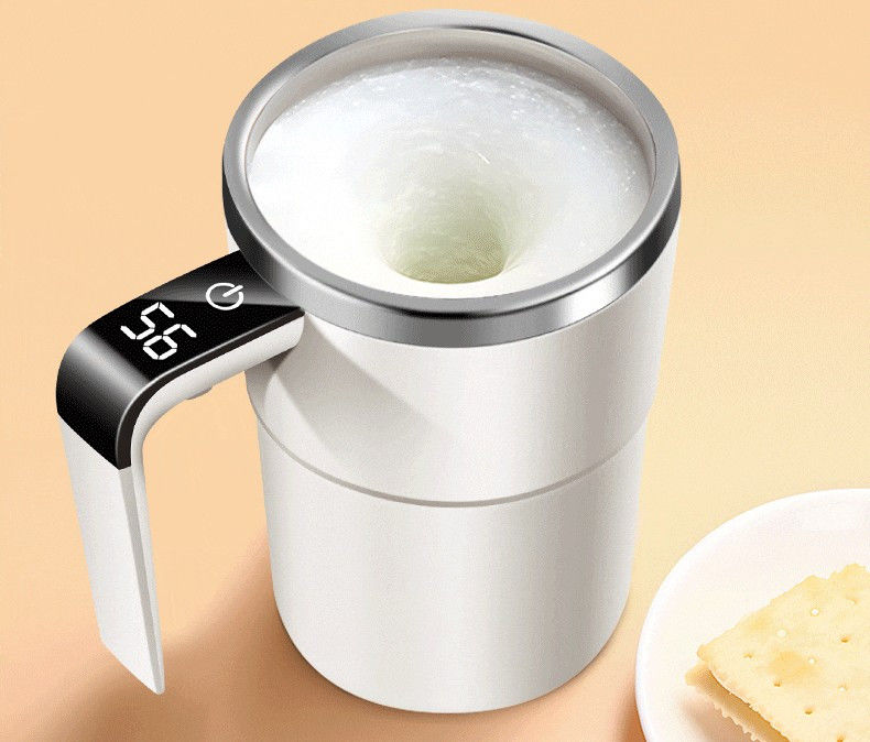 380ML Electric Coffee Self Mixing Mug IP67 Waterproof BPA-free Coffee Stirring Mug Rechargeable Automatic Magnetic Cup For Tea