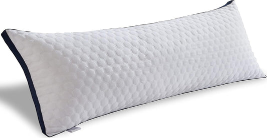 Luxury Premium Adjustable Loft Quilted Full Body Pillow, Fluffy Body Pillow for Sleeping, Soft Long Bed Pillow Insert, down Alternative Pillow - 21"X54"