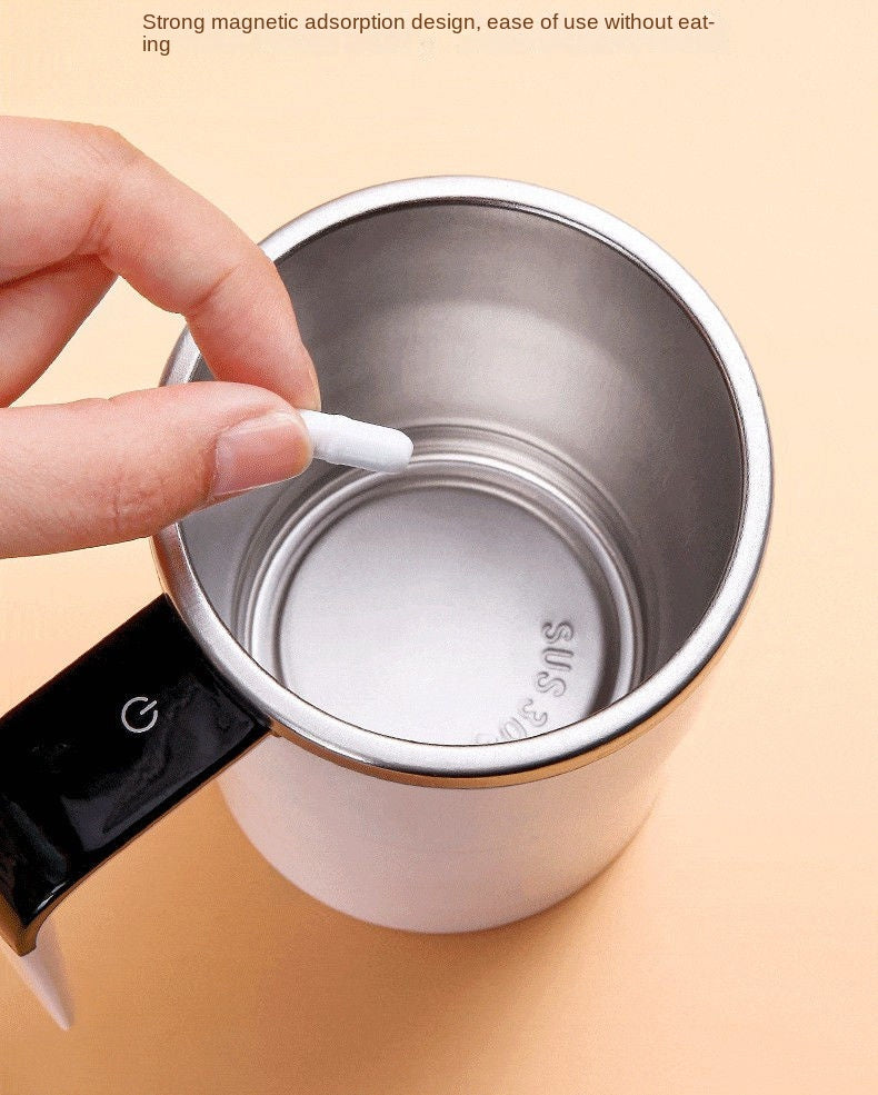 380ML Electric Coffee Self Mixing Mug IP67 Waterproof BPA-free Coffee Stirring Mug Rechargeable Automatic Magnetic Cup For Tea