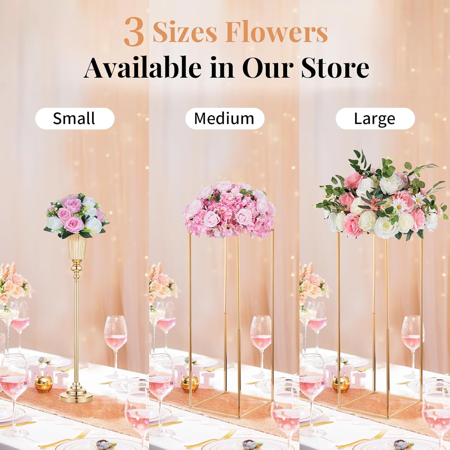 Pcs of 2 Fake Flower Ball Arrangement Bouquet,15 Heads Plastic Roses with Base, Suitable for Our Store'S Wedding Centerpiece Flower Rack for Parties Valentine'S Day Home Décor (Pink & White)