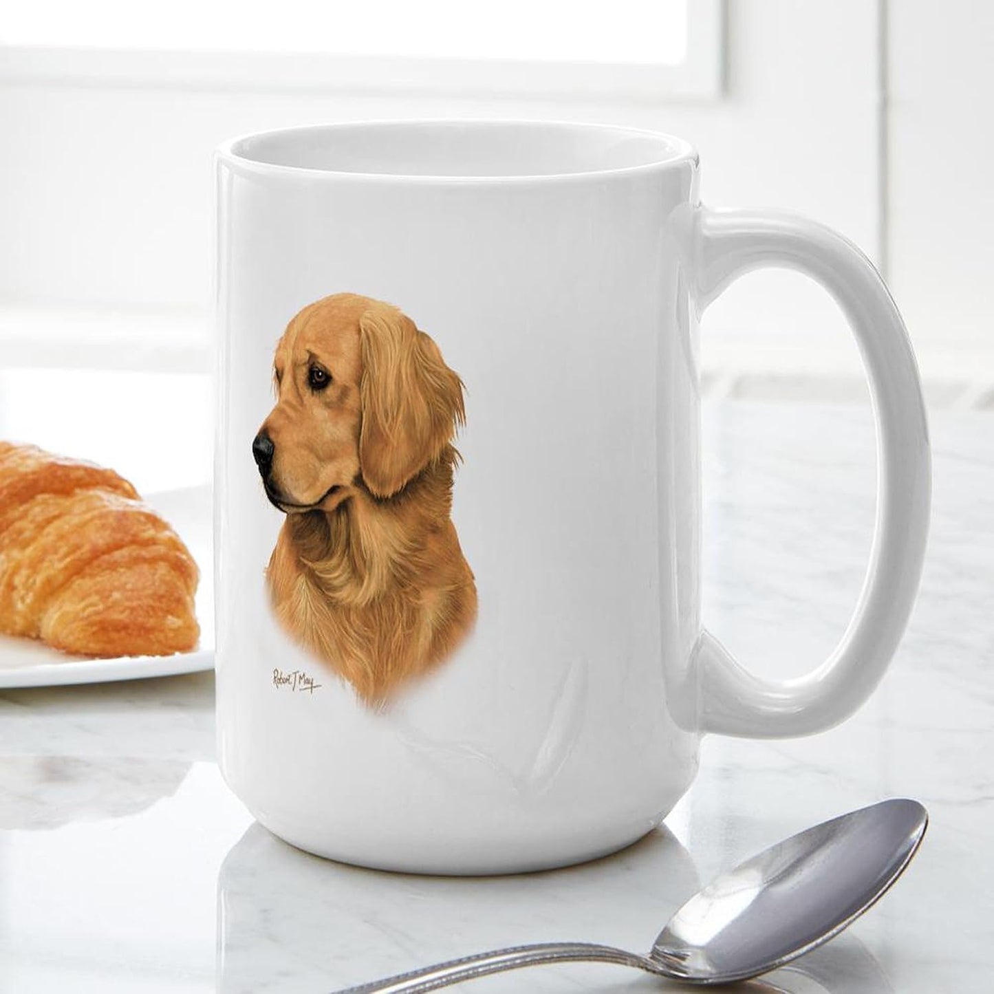 Golden Retriever Large Mug 15 Oz (444 Ml) Ceramic Coffee Mug