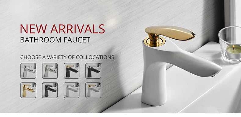 Basin Faucets Modern Bathroom Mixer Tap Brass Washbasin Faucet Single Handle Single Hole Elegant Crane For Bathroom 855915