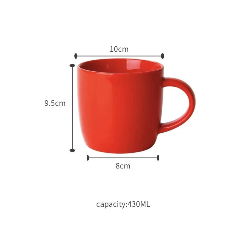 Ceramic Cappuccino Mug Latte Coffee Cup,Creative Home Office Water Cup Couple Gift Breakfast Milk Cups Kitchen Tableware