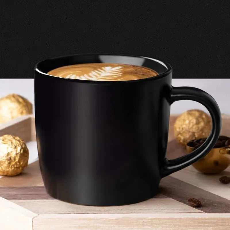 Ceramic Cappuccino Mug Latte Coffee Cup,Creative Home Office Water Cup Couple Gift Breakfast Milk Cups Kitchen Tableware