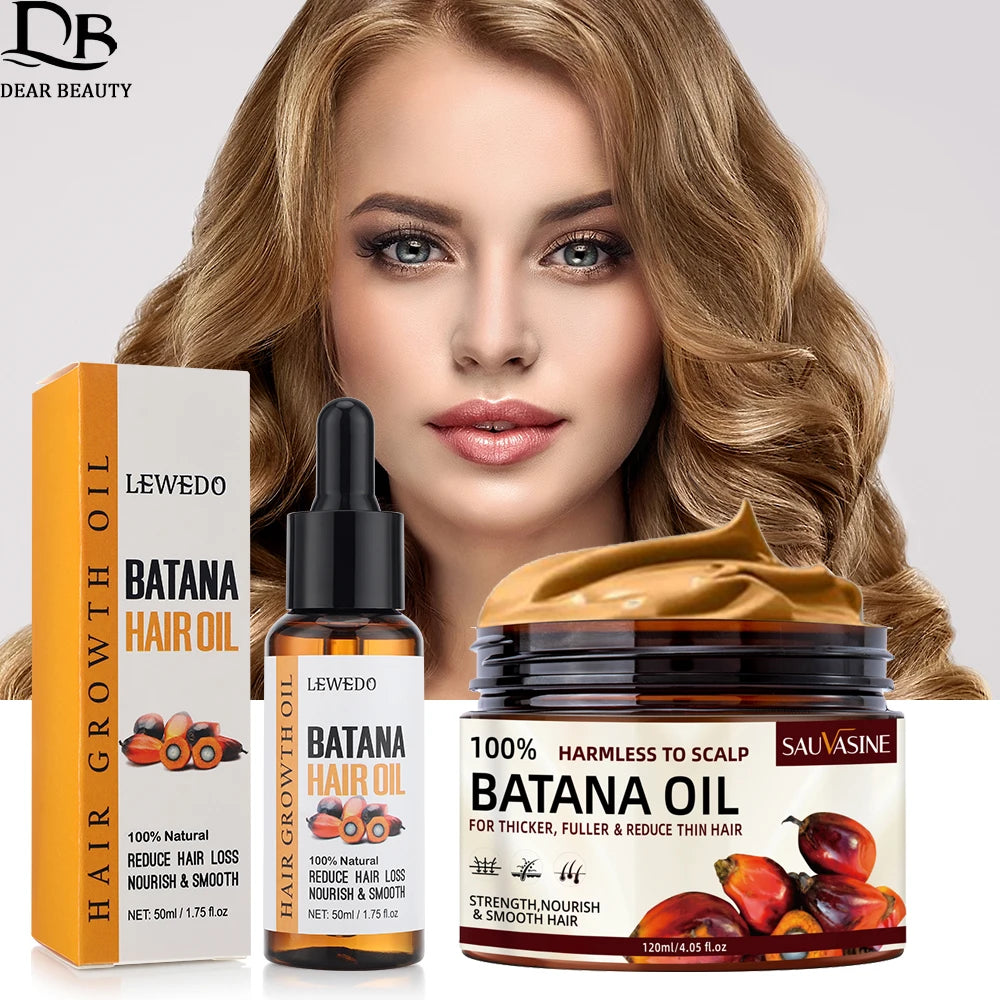 Anti-Hair Loss Batana Oil Natural Hair Conditioner Repair Damaged Strengthen Roots Anti-Breakage Hair Treatment Essential Oil