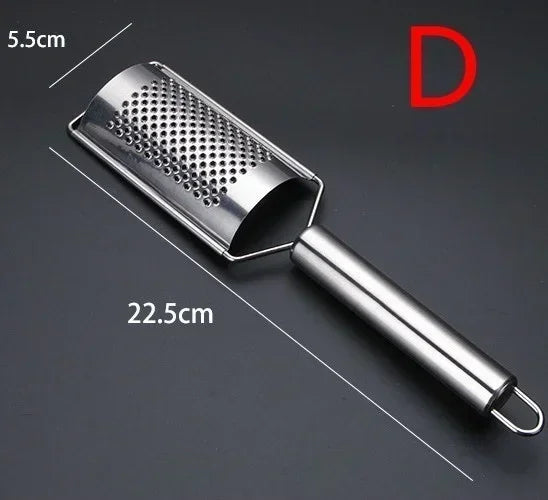 Stainless Steel Flat Ginger Grater Chocolate Cheese Grater High-quality Cheese Carrot Graters Household Multifu Grater Tools