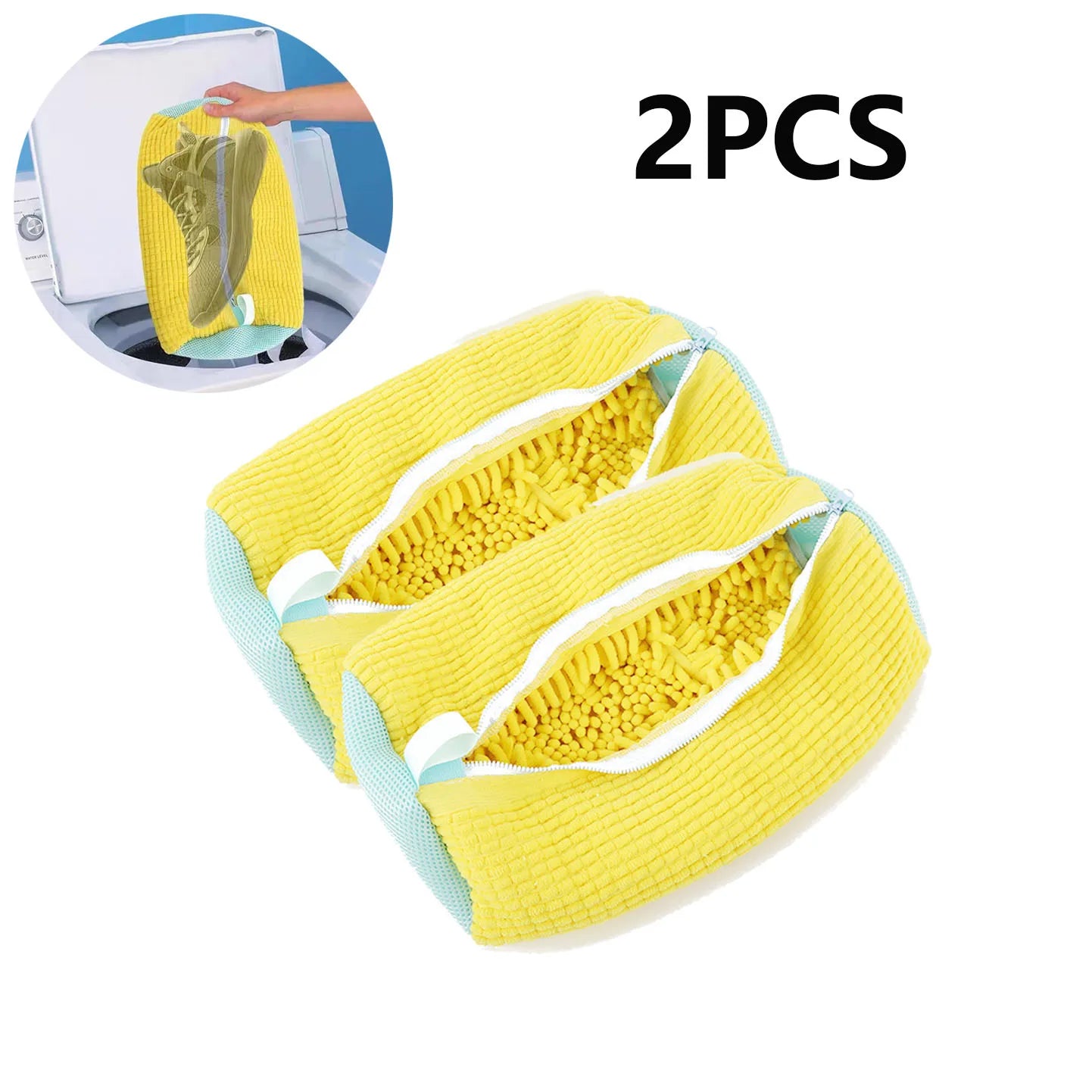 1/2PCS Wash Bag Padded Net Laundry Shoes Protector Household Machine Washing Shoes Bags Friendly Laundry Bag Drying Bags