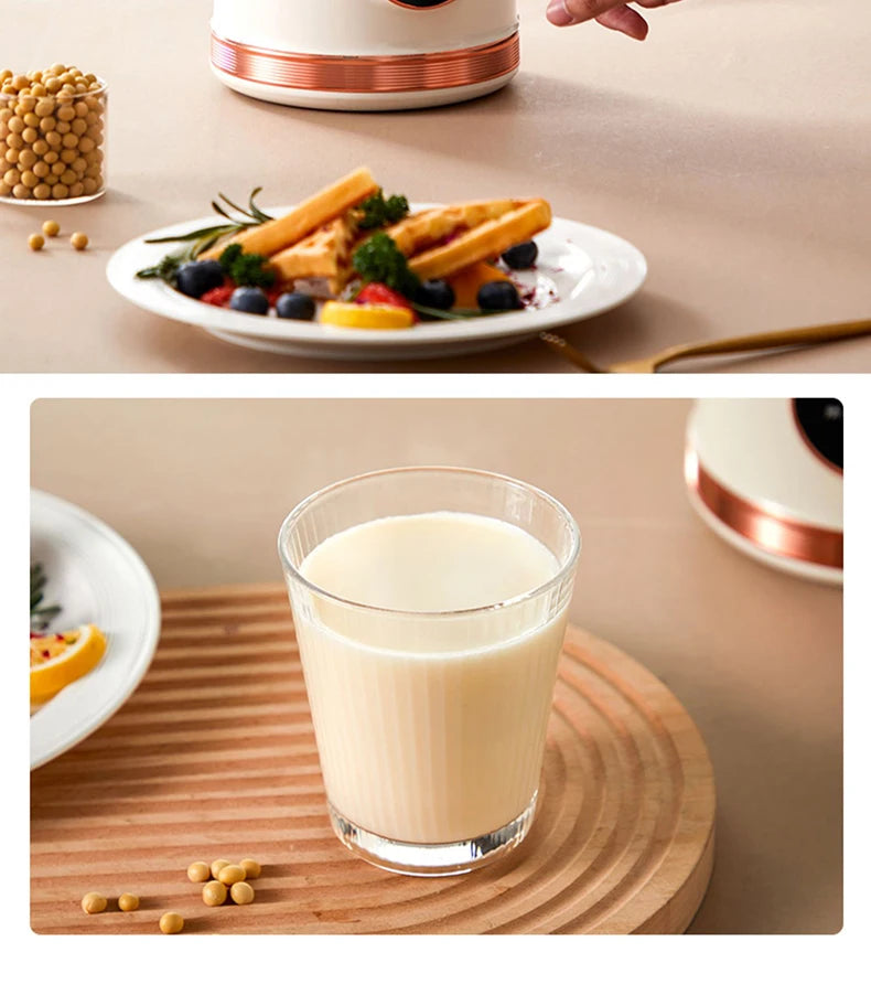 1500ml Soy Milk Machine Electric Juicer Blender Mixer Soybean Milk Maker Wall Breaking Machine 10-leaf Blade Breakfast Machine