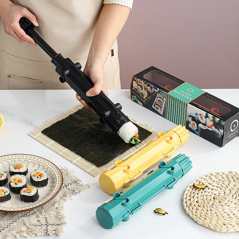 1pc Convenient And Quick To DIY Sushi Making Mold Tool Set Bazooka For The Kitchen Accessories Japanese Sushi Maker Maker Roller