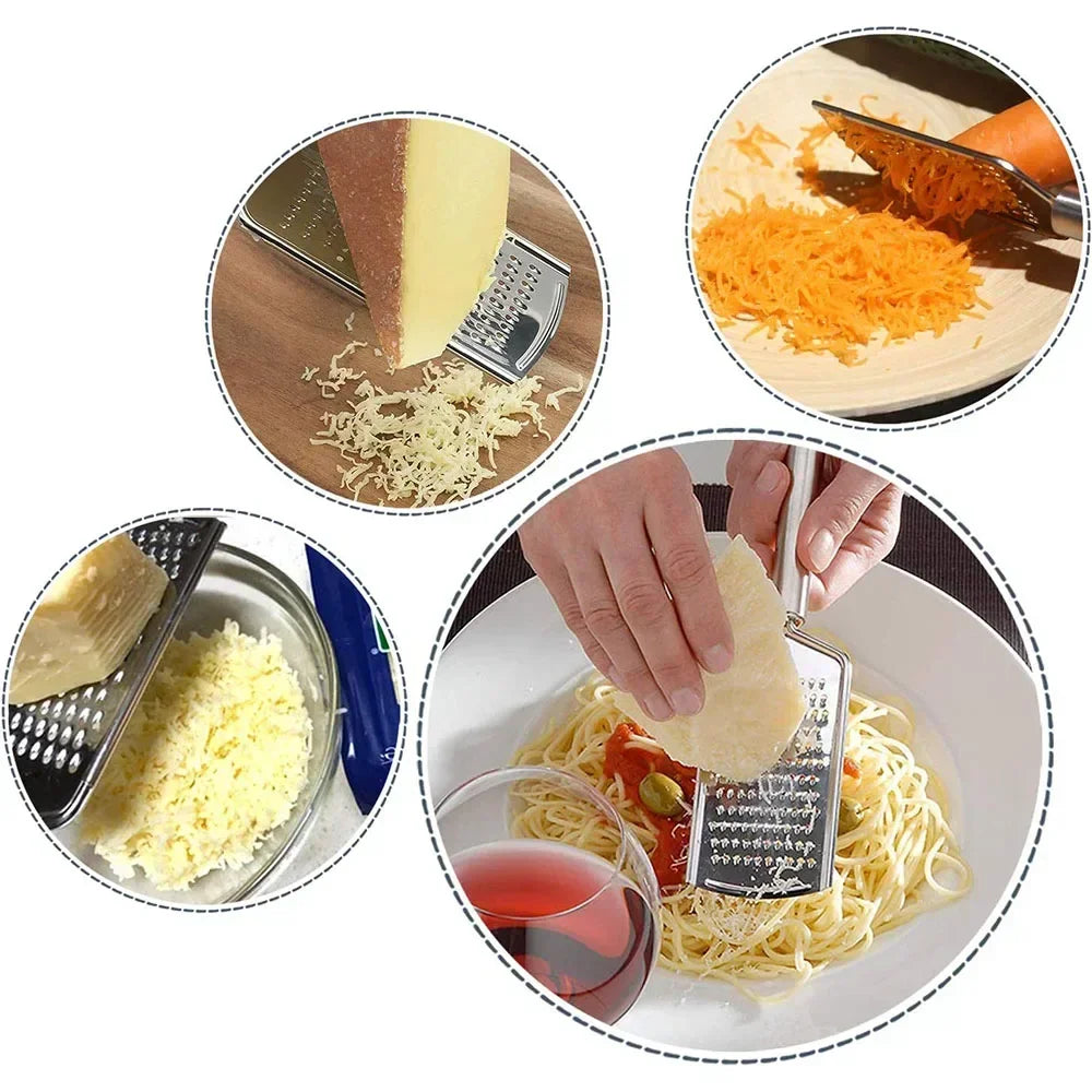 Stainless Steel Flat Ginger Grater Chocolate Cheese Grater High-quality Cheese Carrot Graters Household Multifu Grater Tools