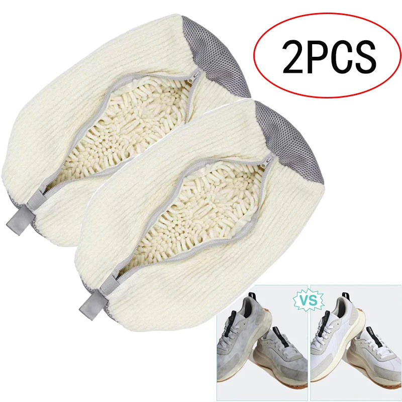 1/2PCS Wash Bag Padded Net Laundry Shoes Protector Household Machine Washing Shoes Bags Friendly Laundry Bag Drying Bags