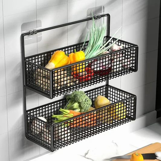 Kitchen Wall Mount Storage Rack Non Perforated Wall Mounted Storage Rack Wall Shelf Spice Holders Kitchen Dish Sink Rack