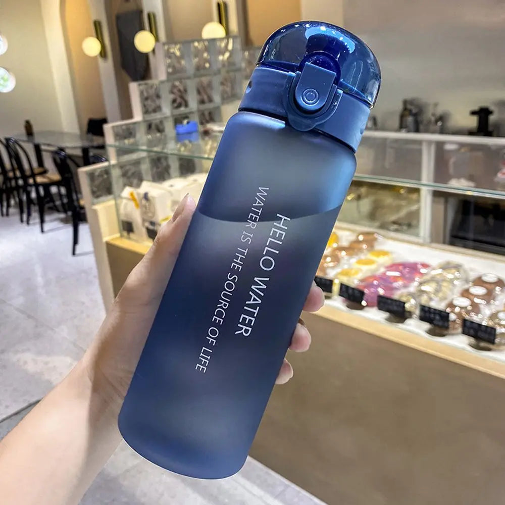 Sports Transparent Water Bottle 780ml Portable Gym Travel Clear Leakproof Drinking Bottle Frosted Bottle