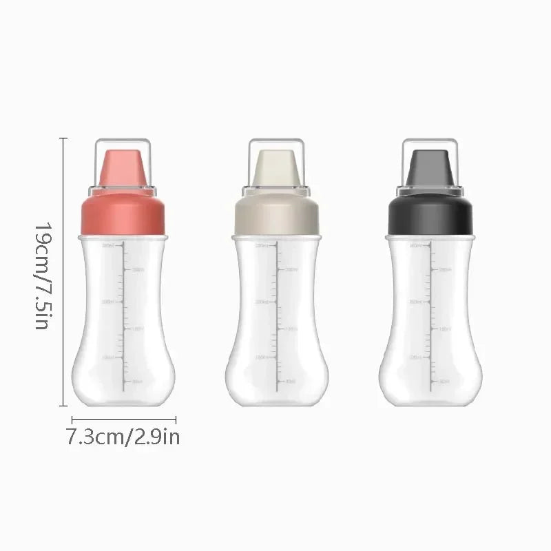 5 Hole Squeeze Bottles Condiment Bottles with Nozzles Honey Salad Ketchup Dispenser Sauce Dressing Container Kitchen Supplies