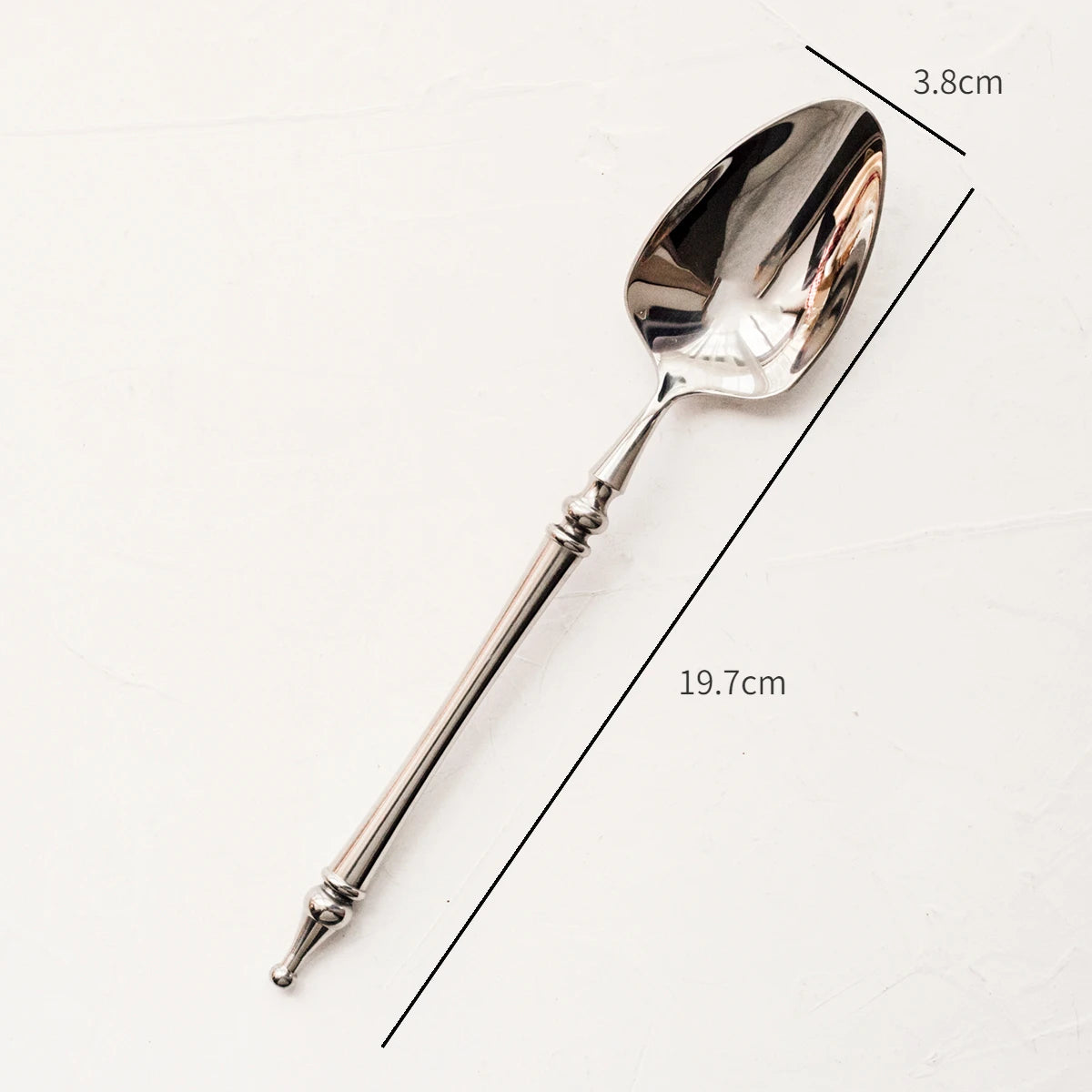 304 Stainless Steel Ins French Light Luxury Medieval Vintage Western Food Fork and Spoon Light Retro Pasta Fork Dessert Spoon