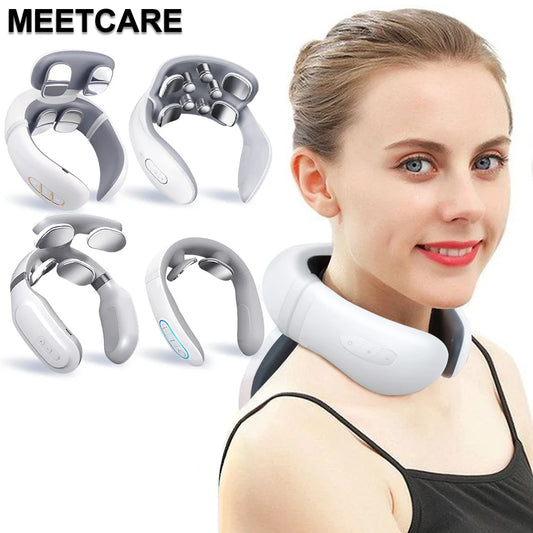 **Wireless Smart TENS Neck & Shoulder Massager – Heated Pain Relief & Muscle Therapy**