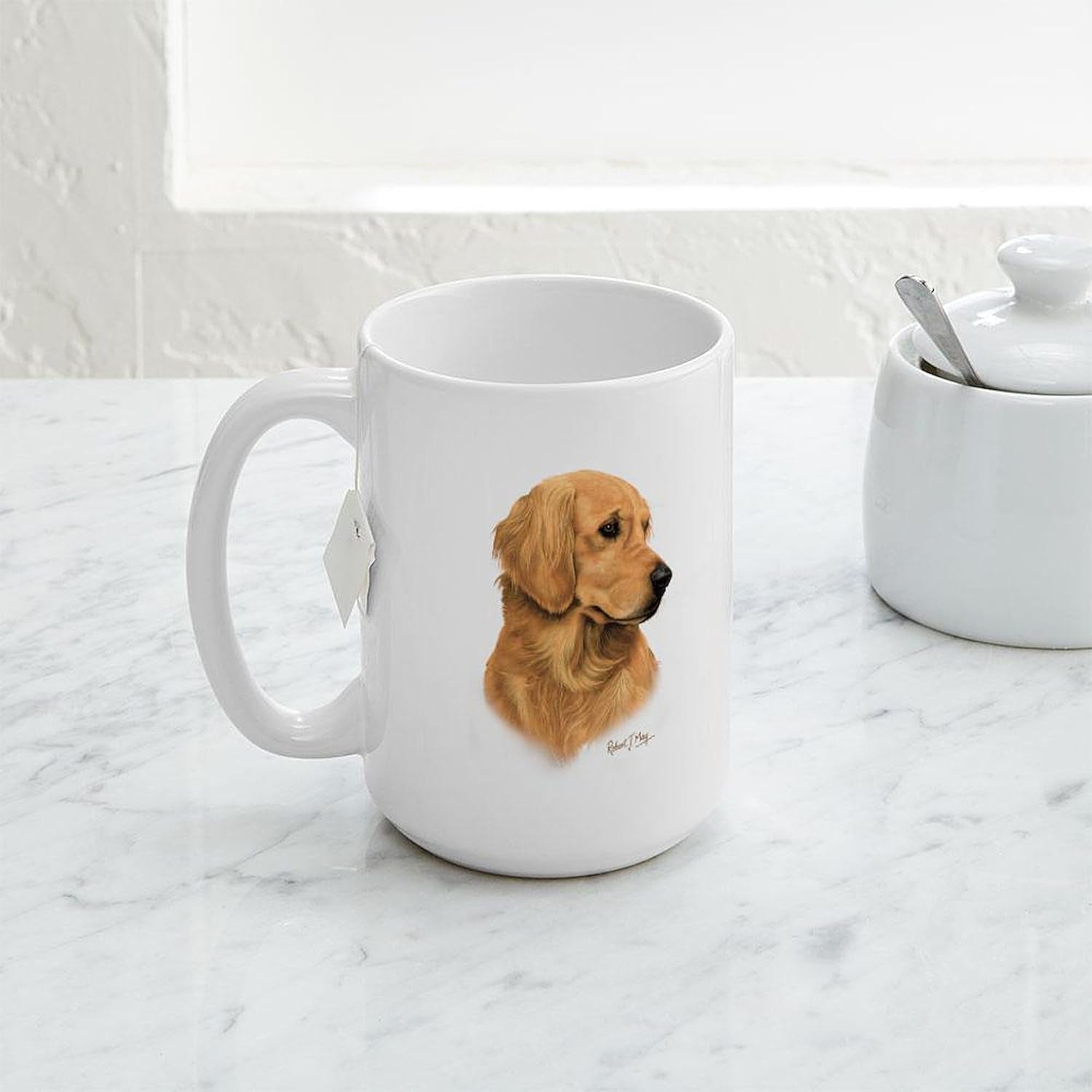 Golden Retriever Large Mug 15 Oz (444 Ml) Ceramic Coffee Mug