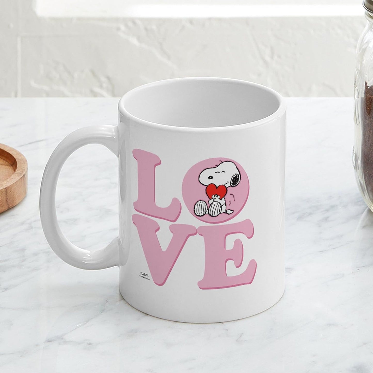 LOVE Snoopy Mugs 11 Oz (325 Ml) Ceramic Coffee Mug