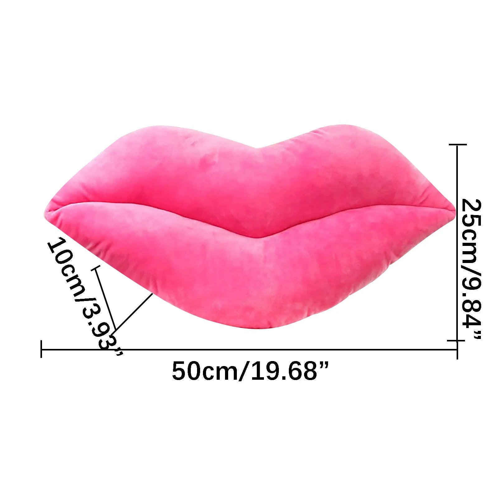 Deals！Hot Pink 3D Lips Throw Pillows,Lips Pillows Decorative Throw Pillows，Kiss Cute Pillow Girls Valentine'S Day Gift Soft Velvet Decorative Reversible Pillow Cushion for Bed Couch,Pink